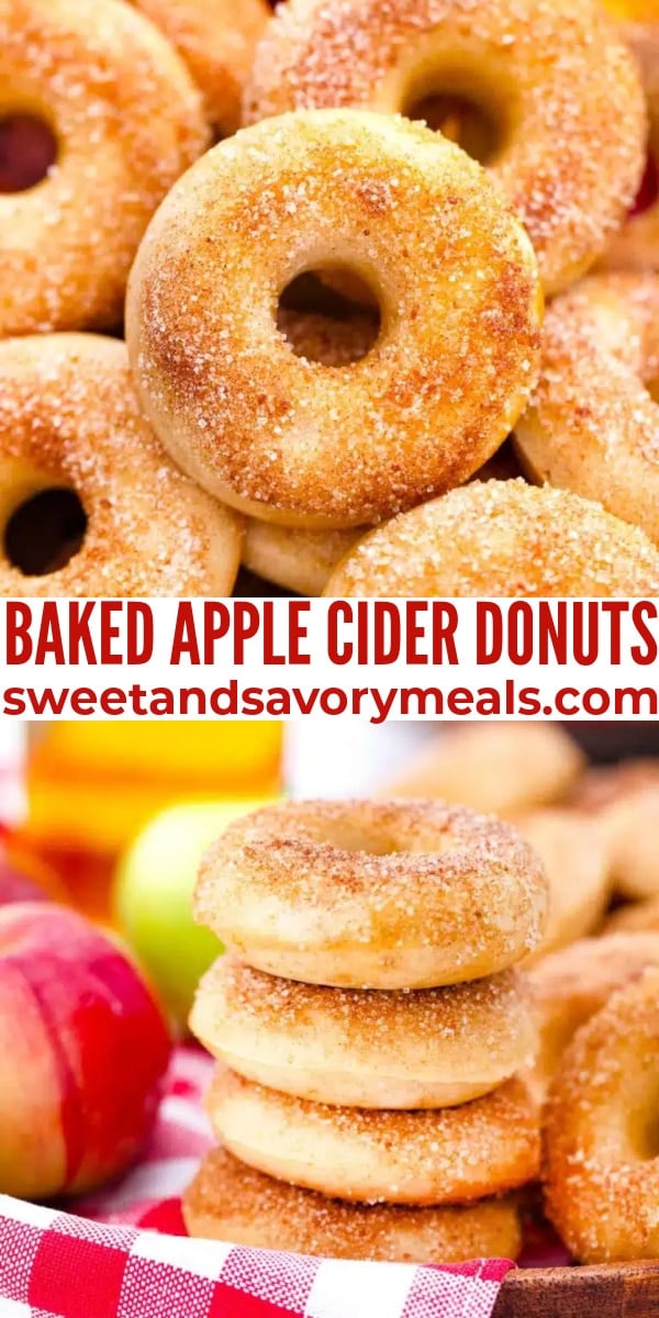 easy baked apple cider donuts pin