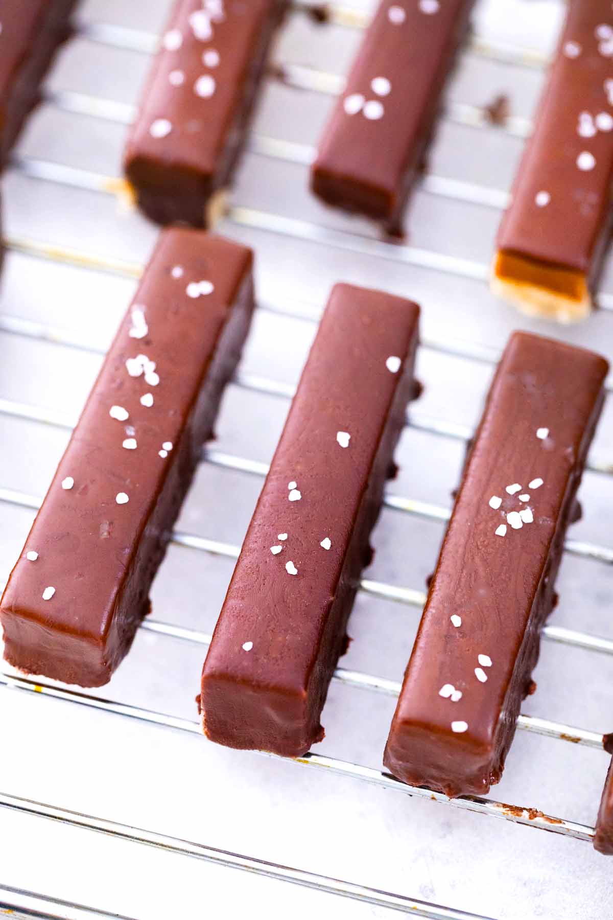 Peanut Butter Twix Bars - Healthier Version - Sweet and Savory Meals