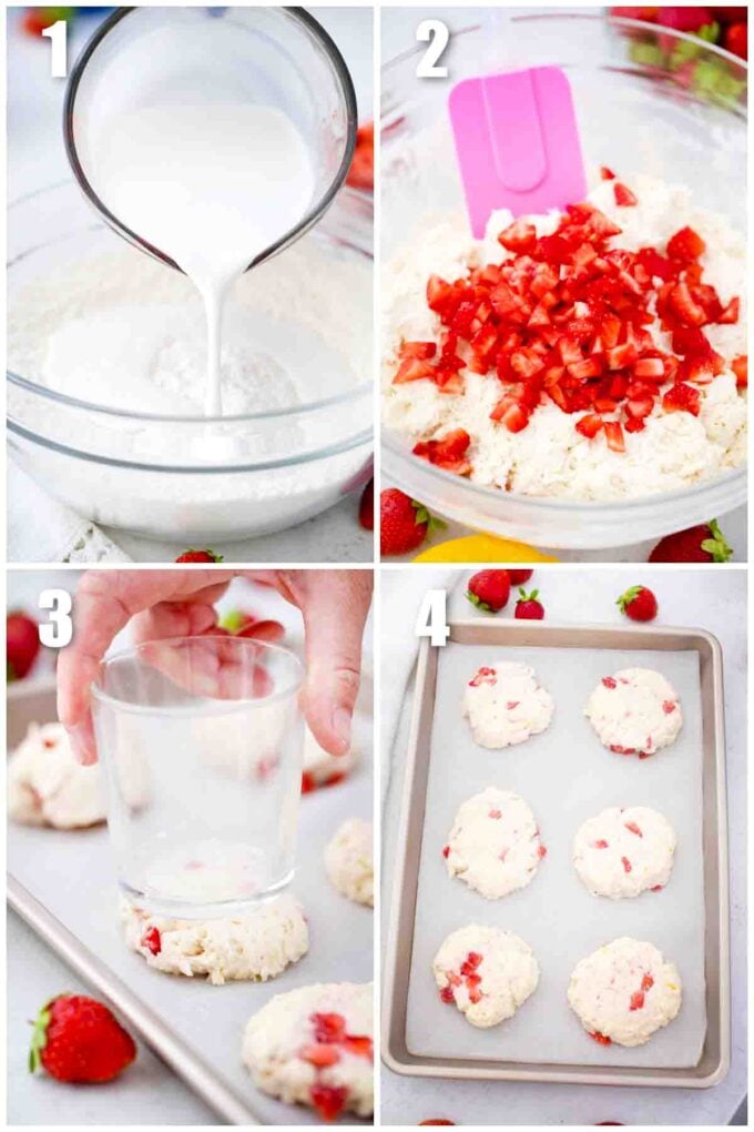 photo collage of fur photos how to make strawberry shortcakes