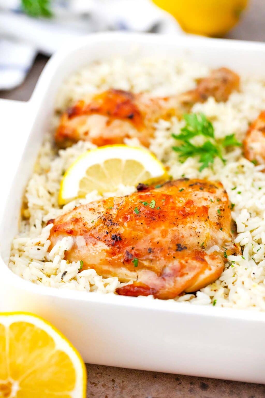 Lemon Chicken and Rice Casserole Recipe - Sweet and Savory Meals