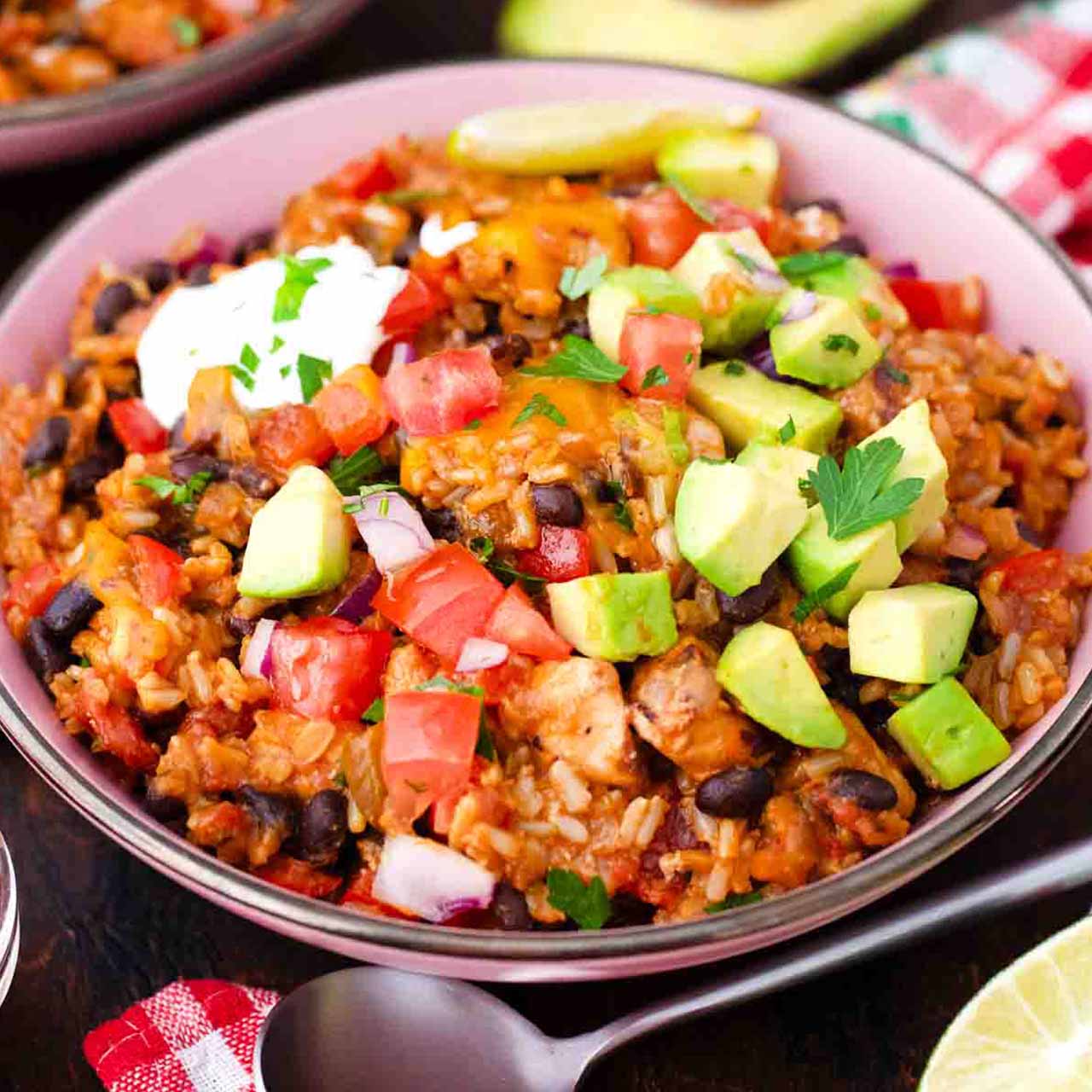 Fiesta Chicken Recipe - One Pan! - Sweet and Savory Meals