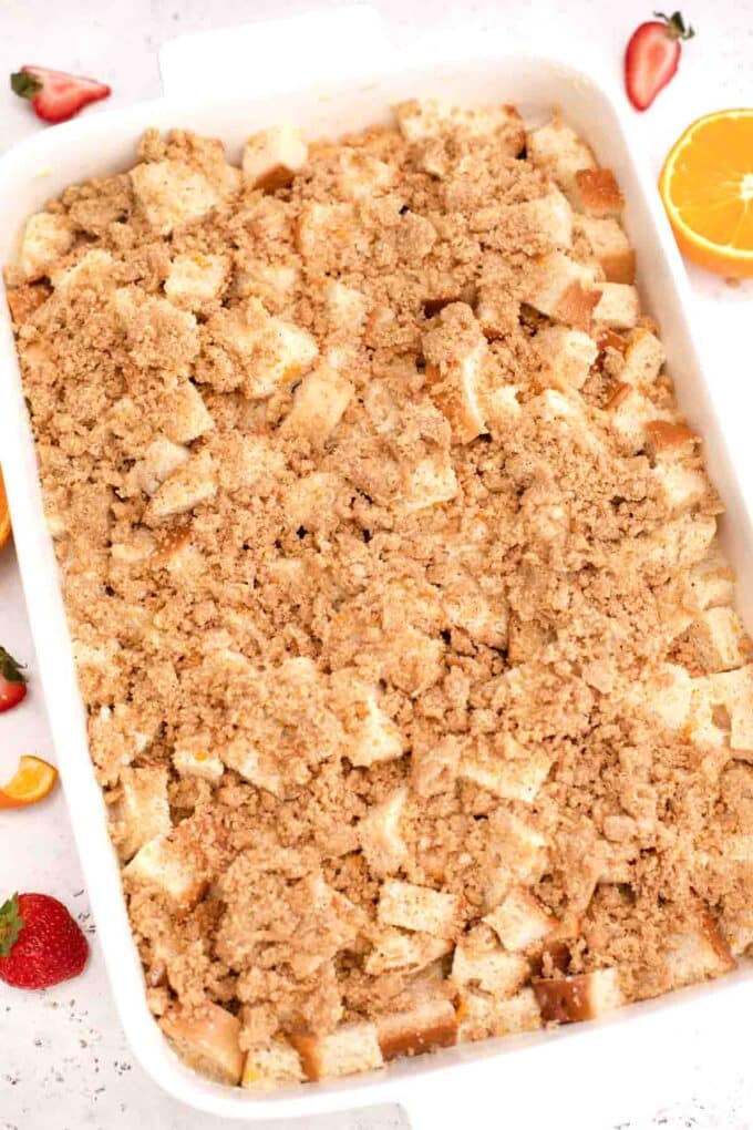 french toast bake casserole process 3