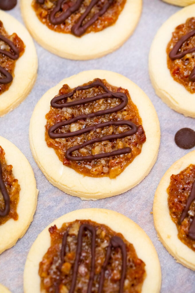 Mini pecan pie cookies.