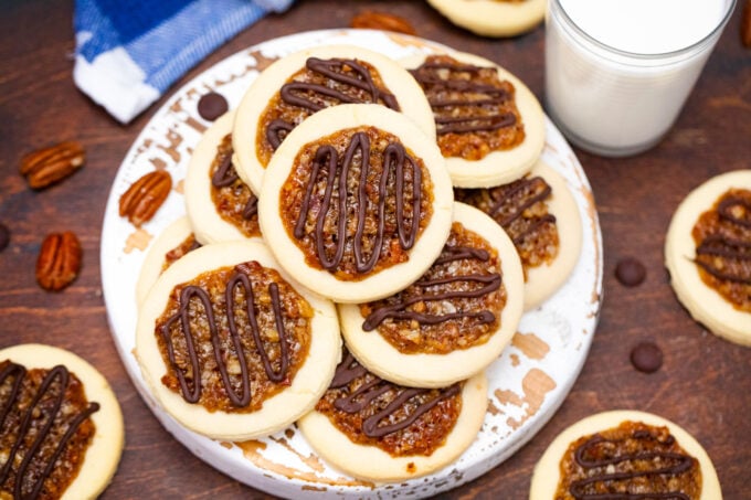 Homemade pecan pie cookies.