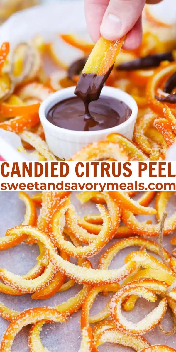 easy candied citrus peel pin