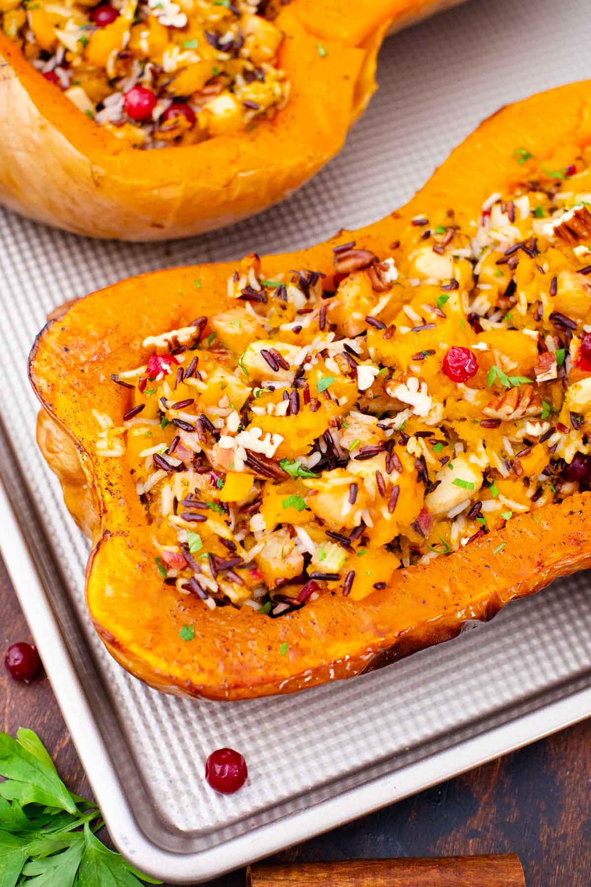 Loaded Stuffed Butternut Squash Recipe Sweet And Savory Meals   Easy Stuffed Butternut Squash 