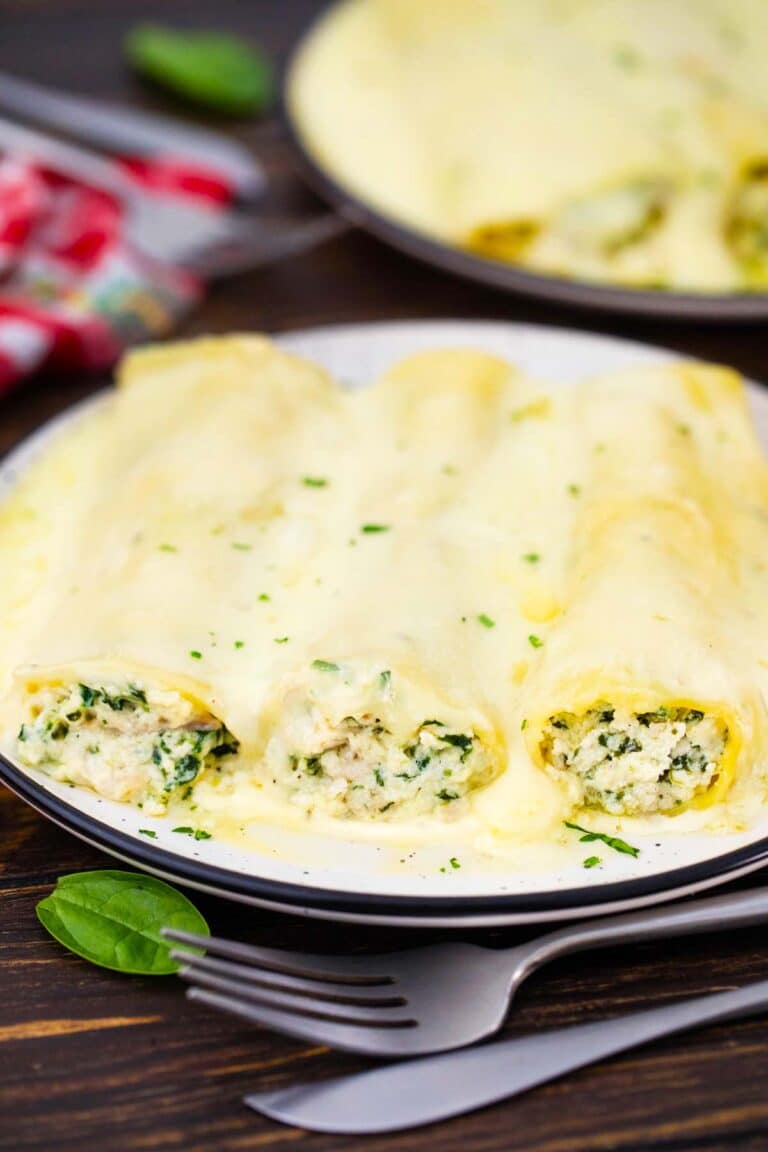 Creamy Chicken Alfredo Manicotti Recipe Sweet and Savory Meals