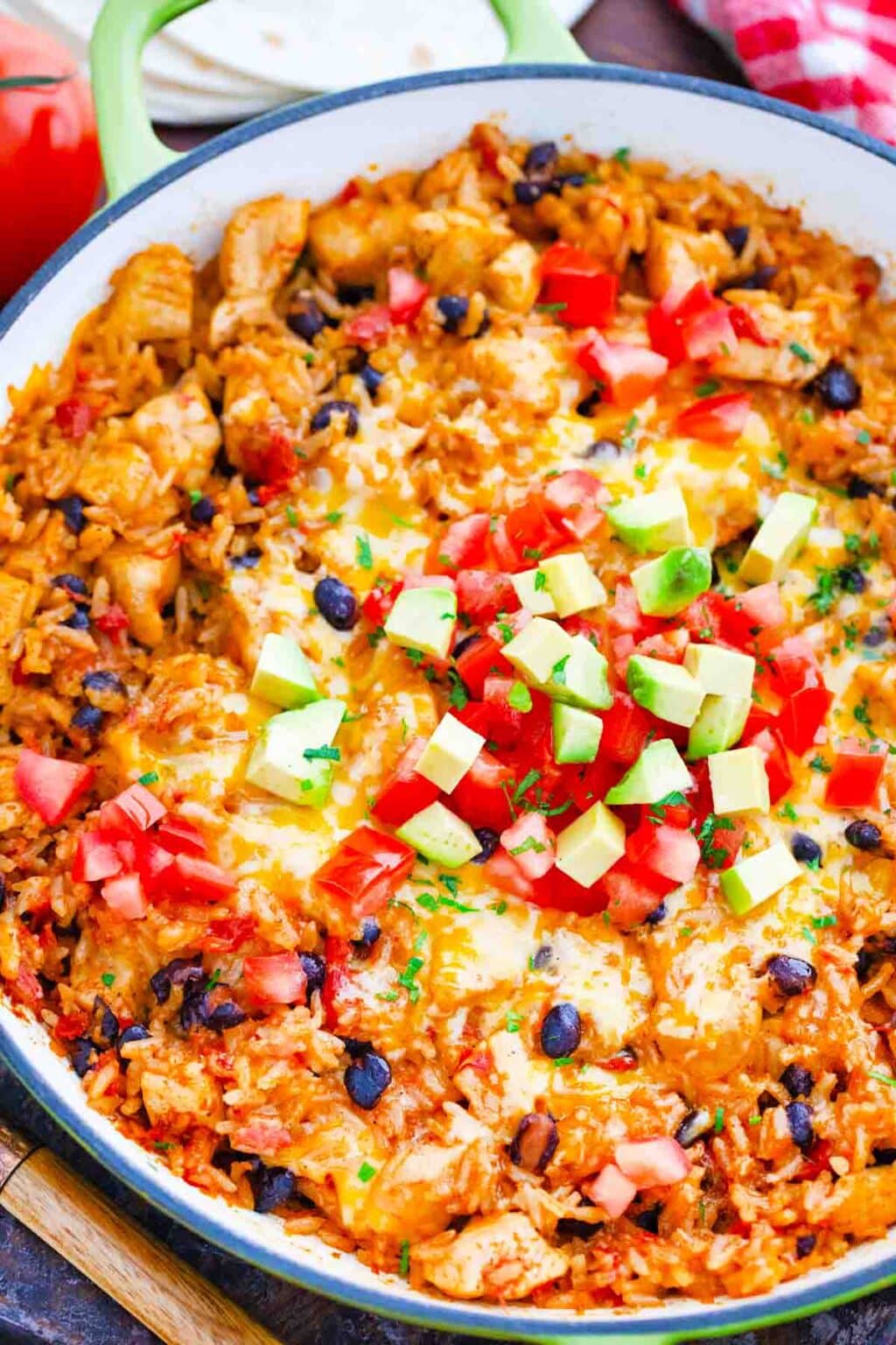 Chicken Burrito Skillet - One Pan Dinner! - Sweet and Savory Meals