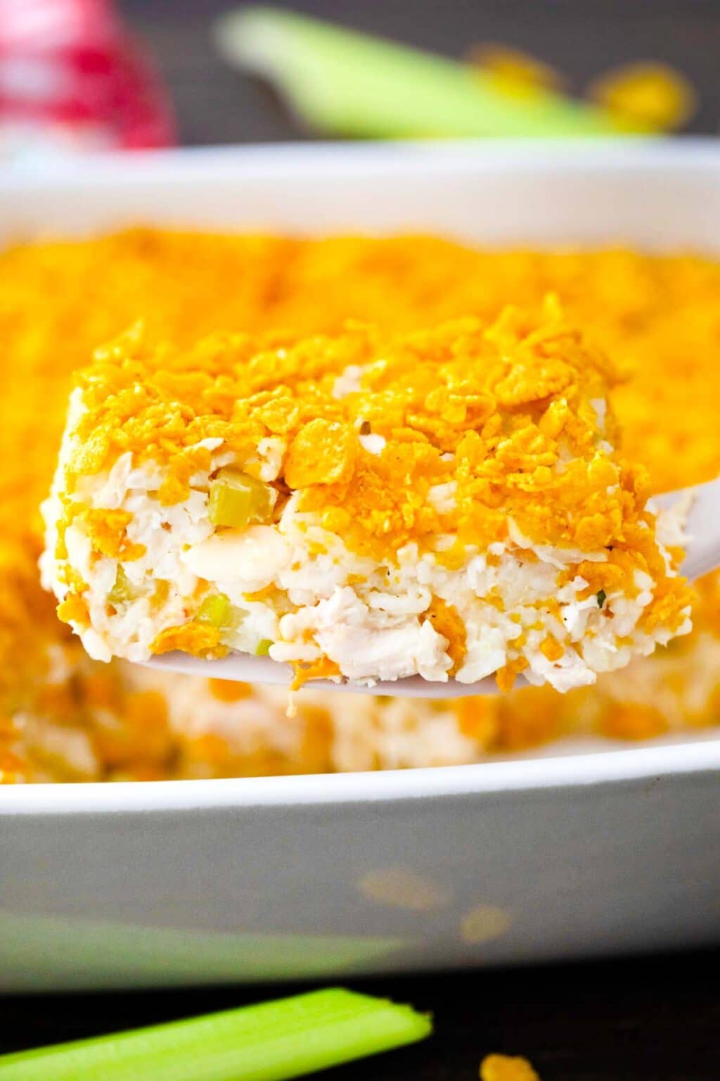 Cheesy Rotisserie Chicken Casserole - Sweet and Savory Meals