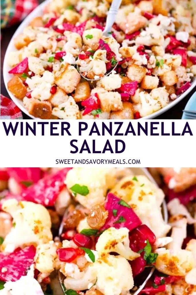 easy winter panzanella salad pin