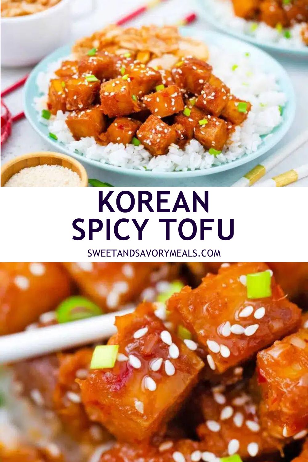 Korean Spicy Tofu Recipe - Vegan & Crispy! - Sweet and Savory Meals