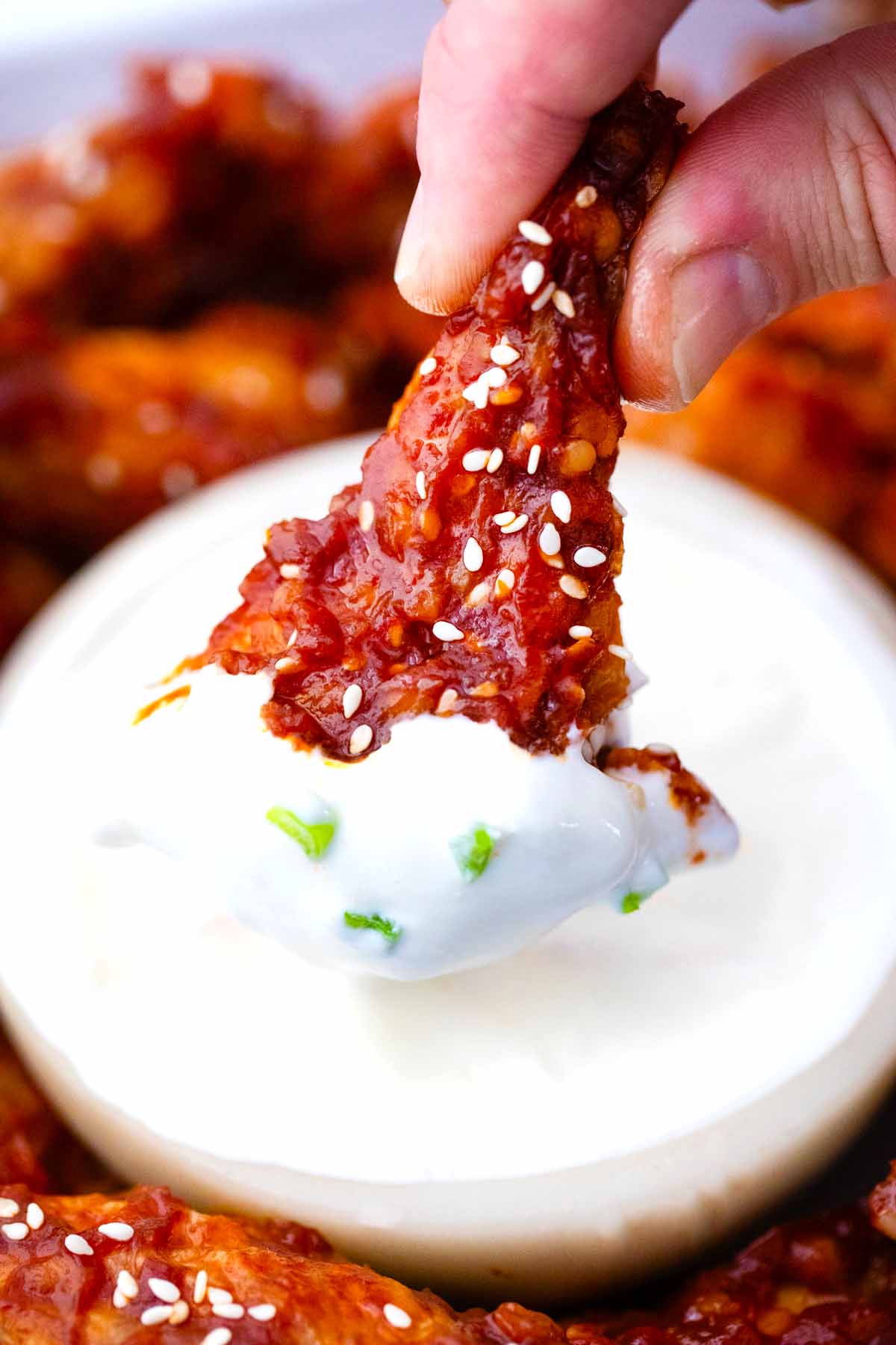 Spicy Korean Chicken Wings Recipe - Sweet and Savory Meals