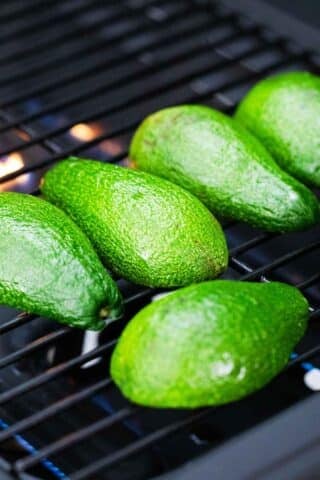 avocado on the grill
