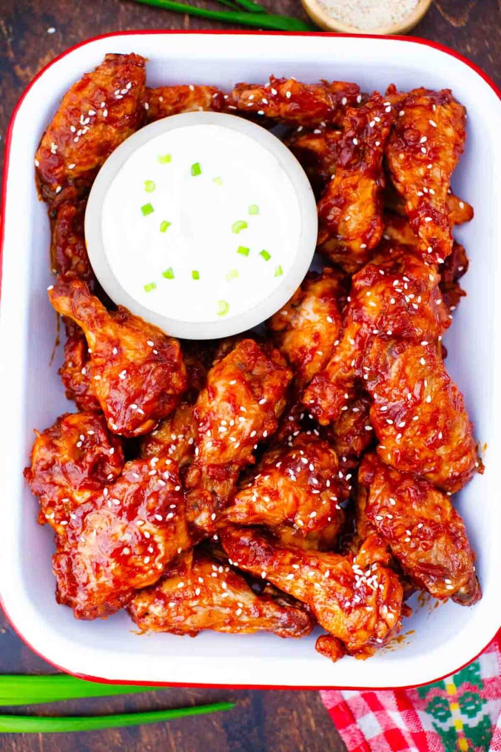 Spicy Korean Chicken Wings Recipe - Sweet and Savory Meals