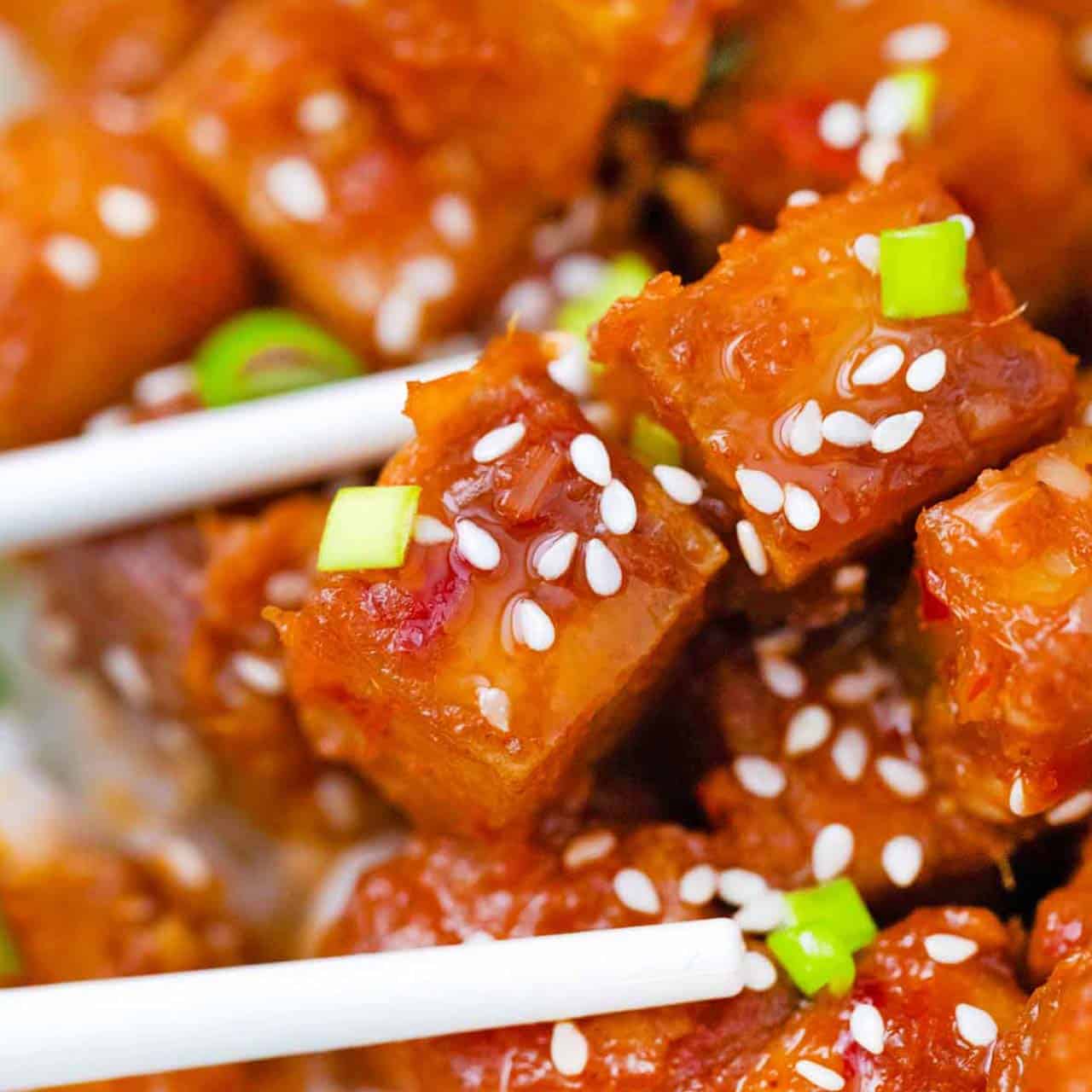 Korean Spicy Tofu Recipe - Vegan & Crispy! - Sweet and Savory Meals