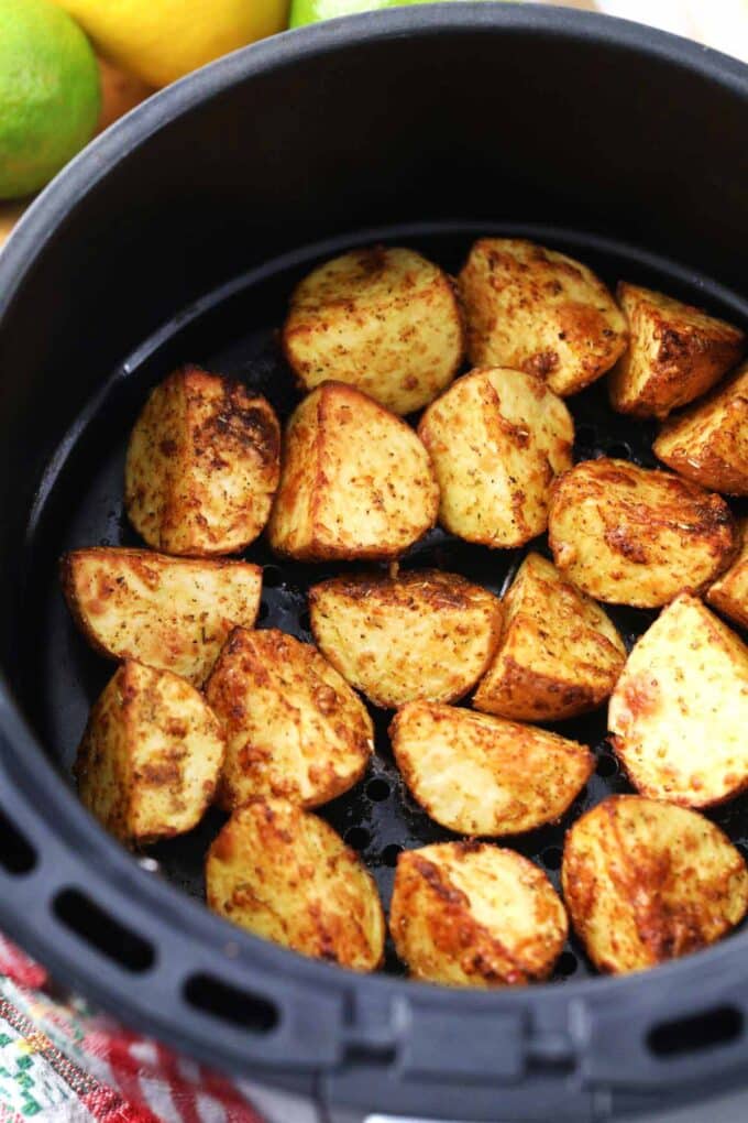 air frying potatoes