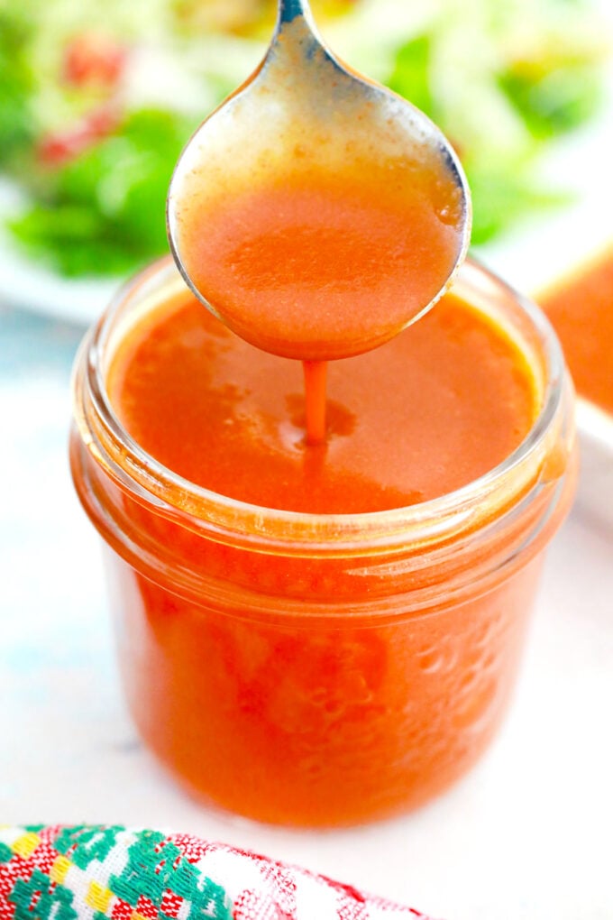 A spoonful of homemade Catalina dressing