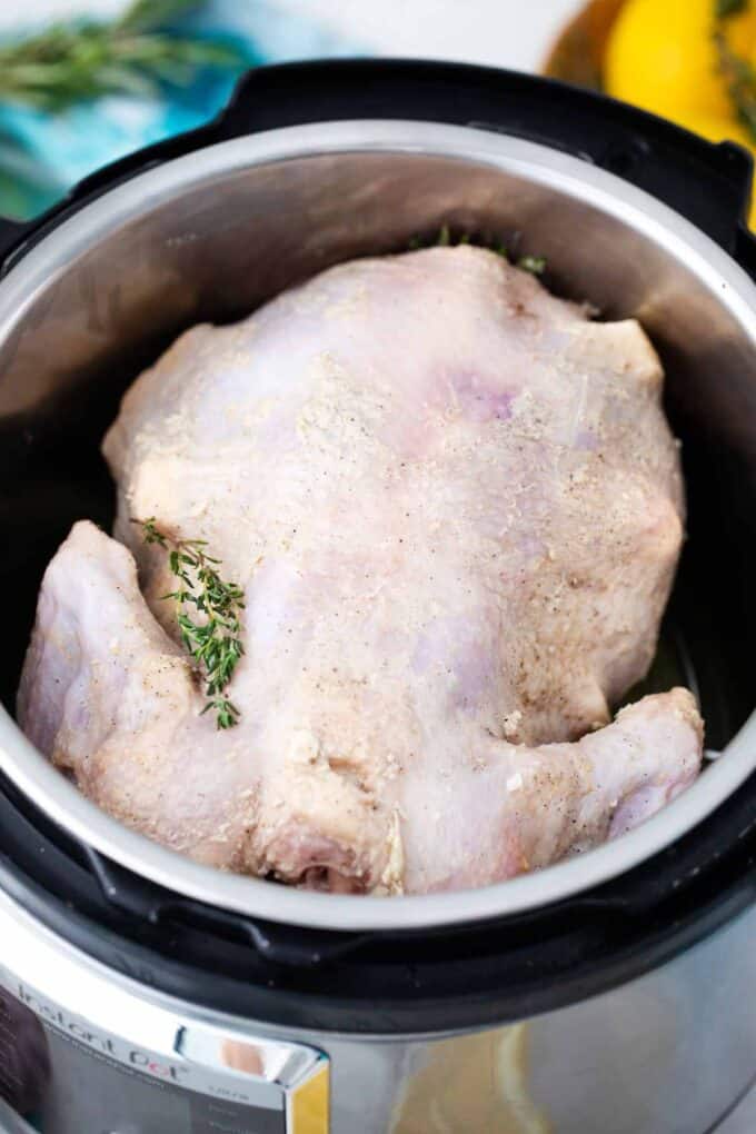 cooking a whole chicken in the instant pot