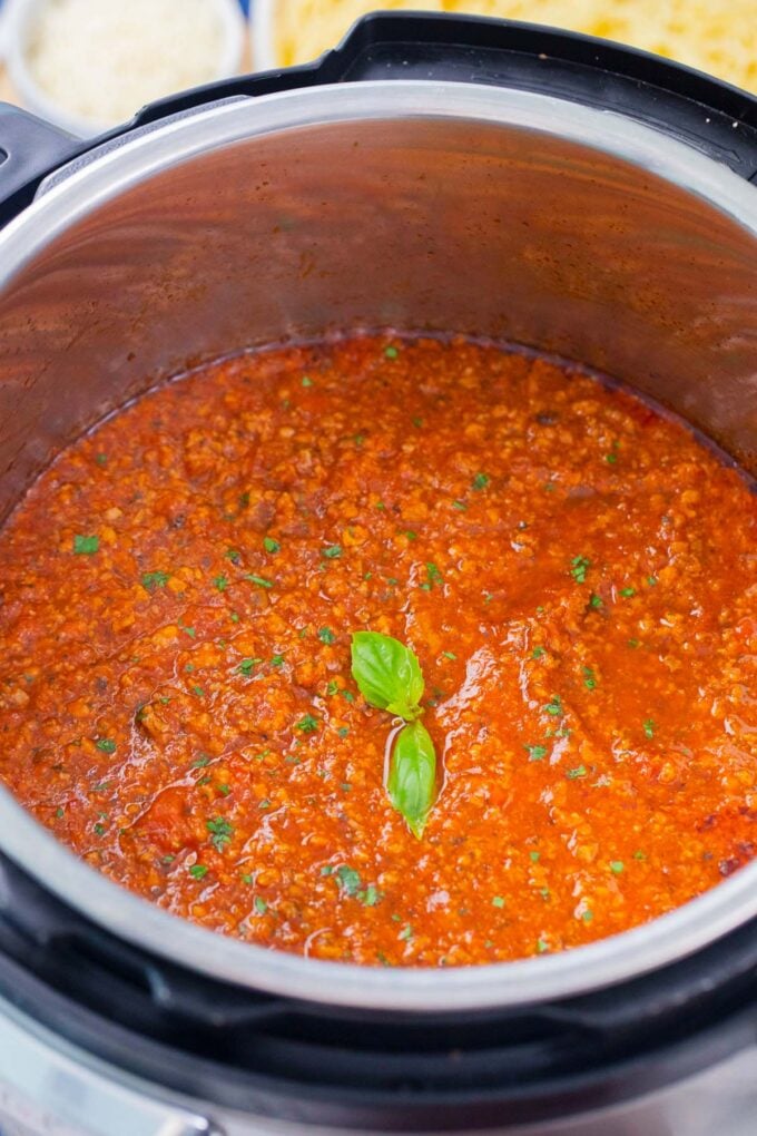Instant Pot spaghetti sauce.