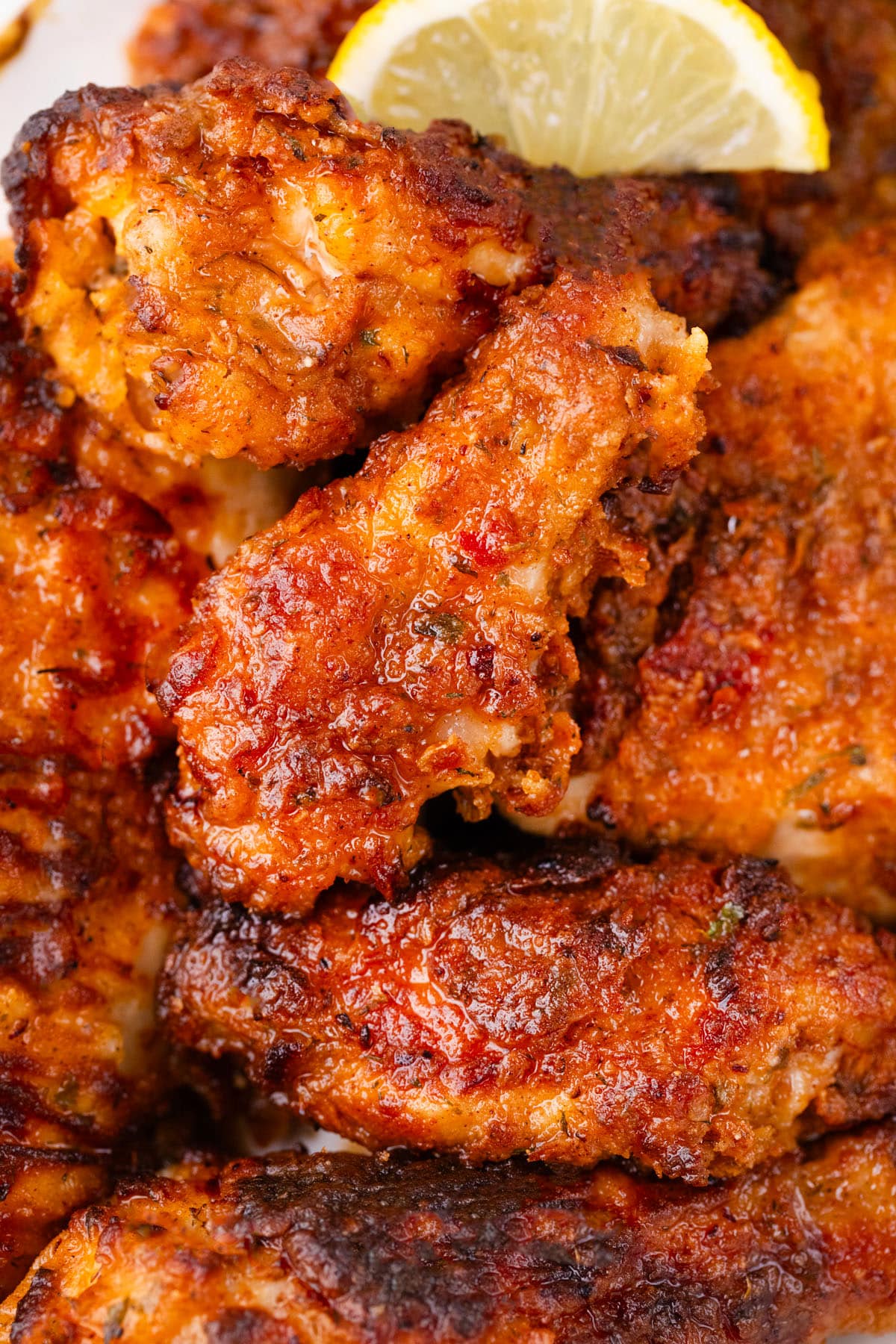 Crispy air-fried fried chicken.
