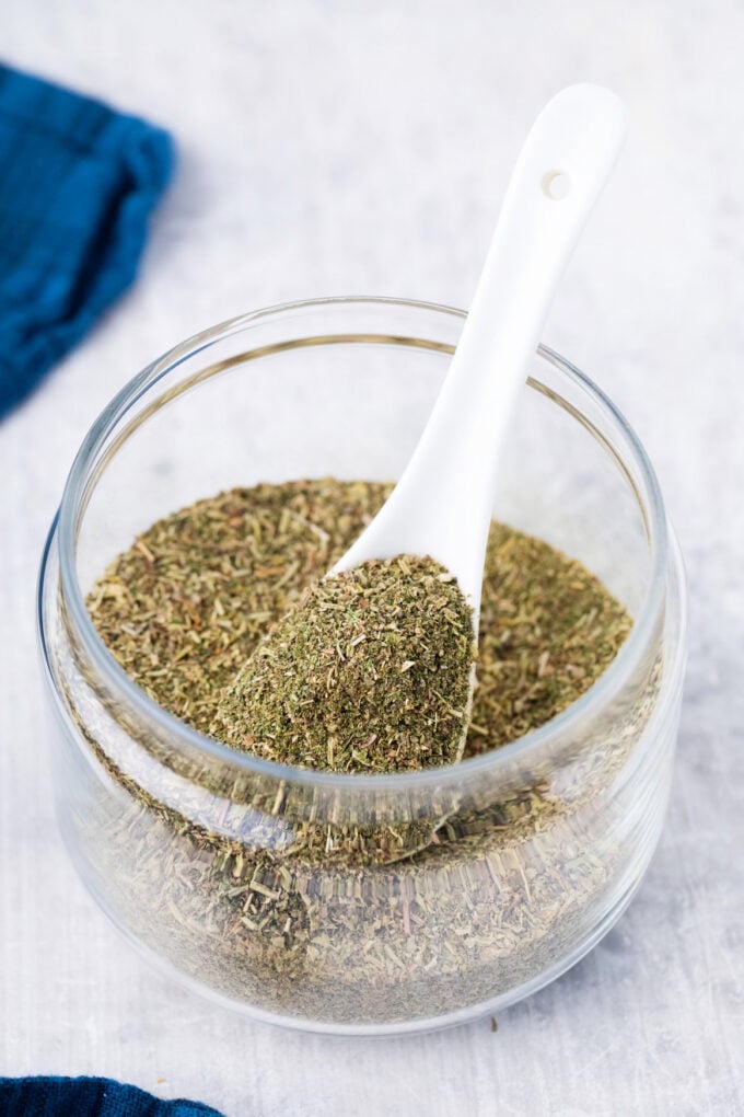 Homemade Italian seasoning blend.