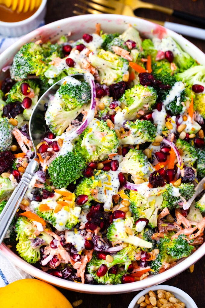 Crunchy broccoli salad.