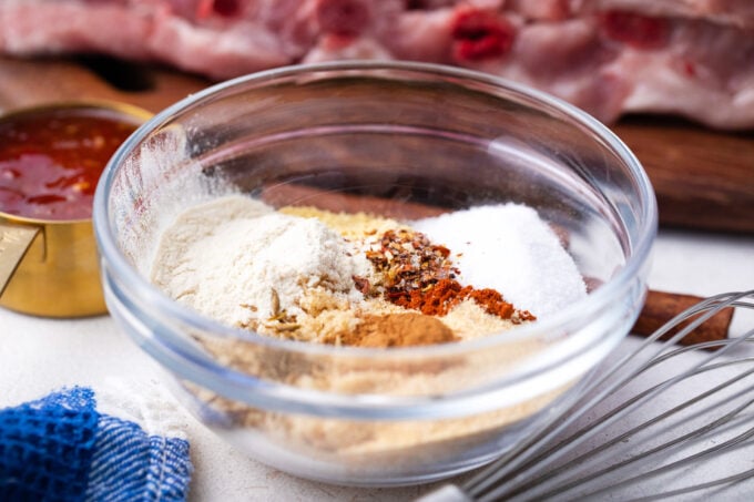 Homemade rub for ribs.