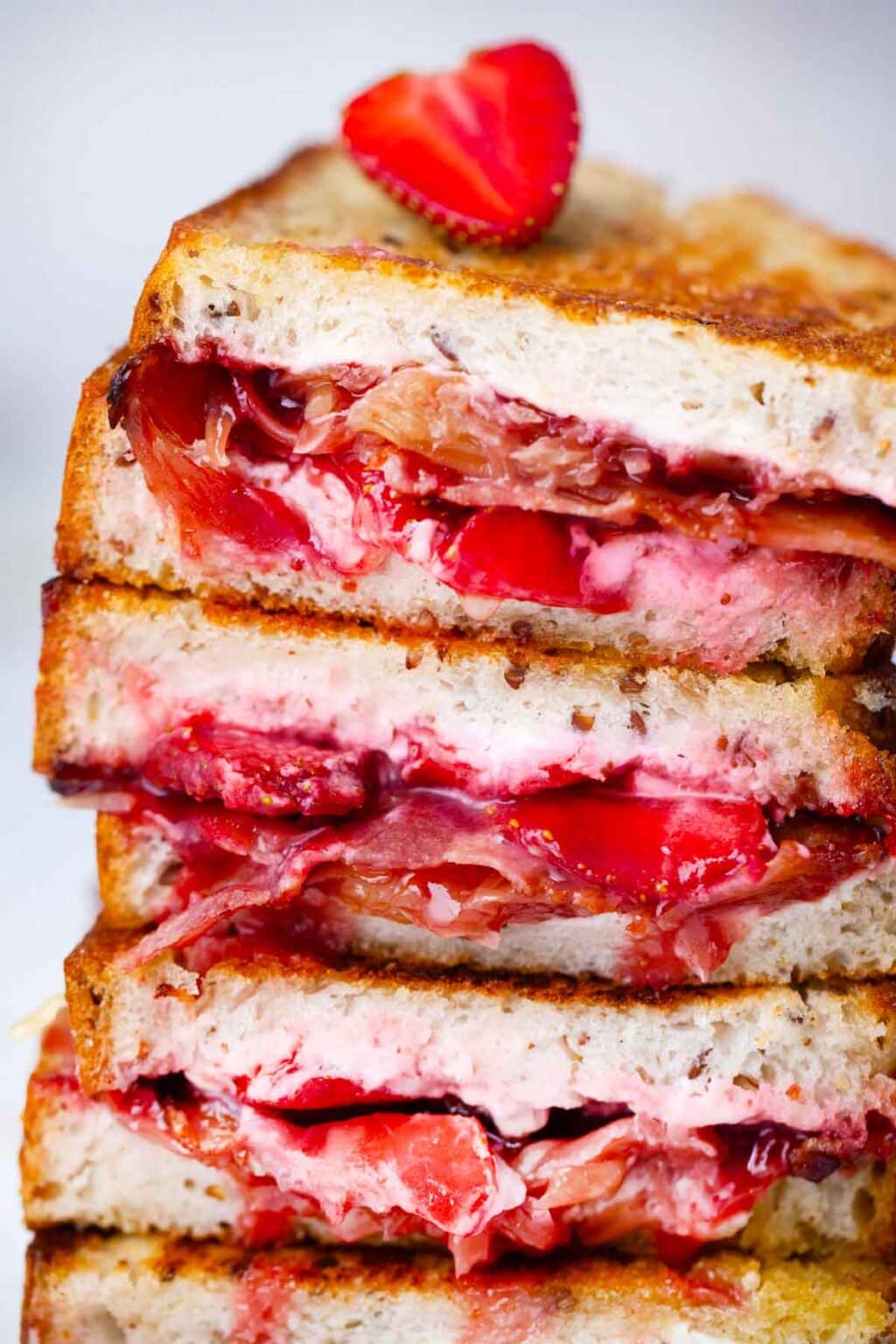 Strawberry Bacon Grilled Cheese Sandwiches - Sweet and Savory Meals