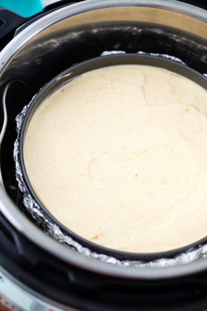 Pumpkin cheesecake in the Instant Pot.