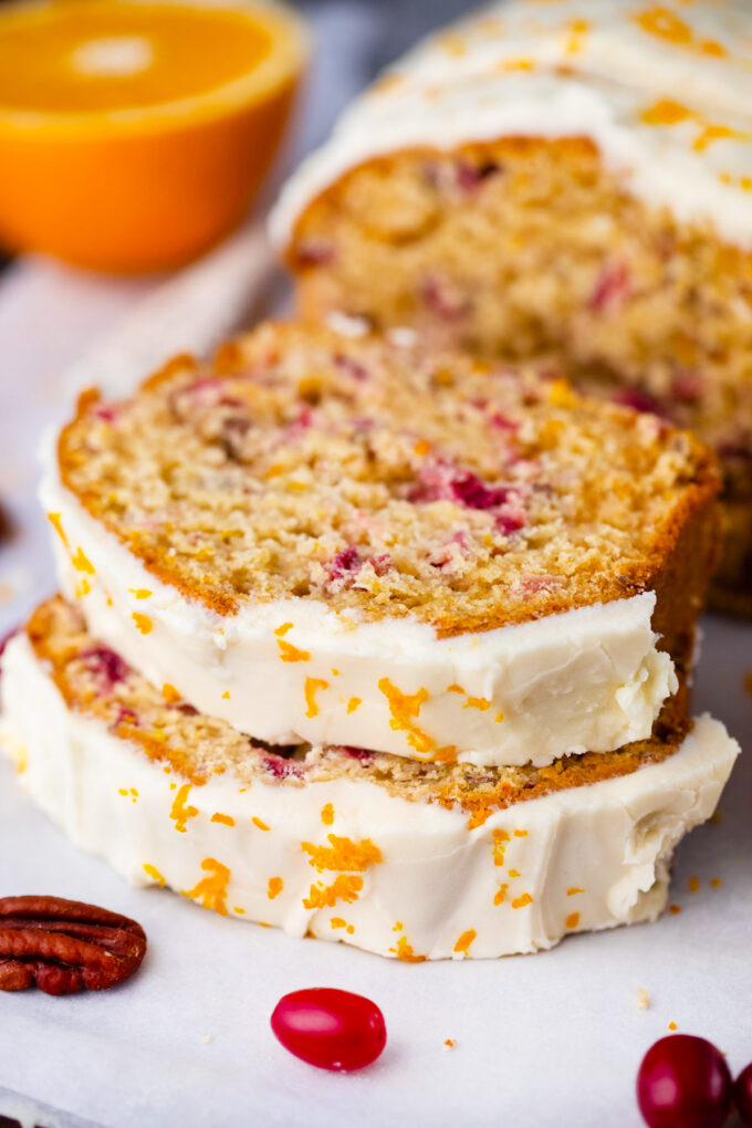 Cranberry orange bread.