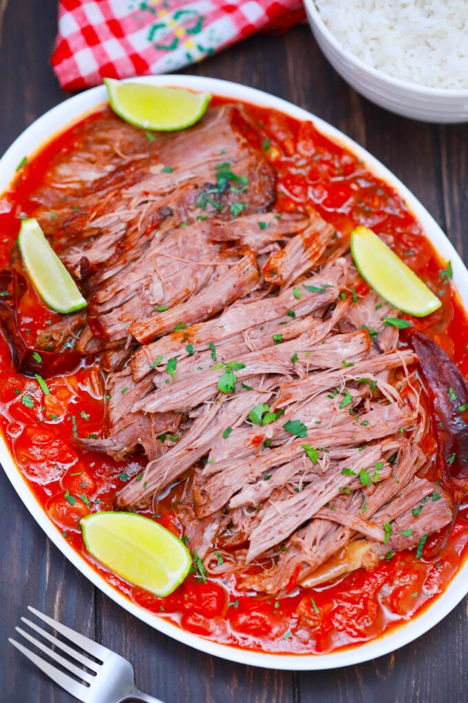 Juicy and succulent Mexican pot roast.
