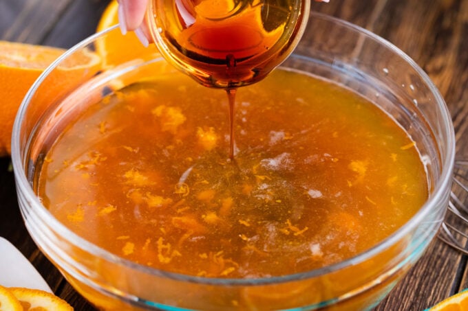 Brown sugar orange glaze for ham.