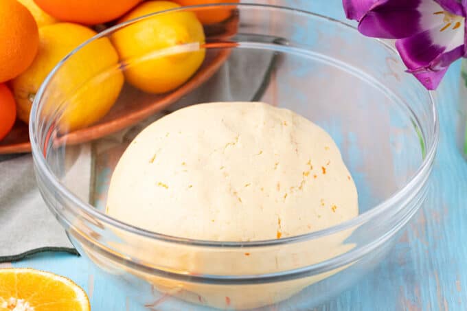 Easter Greek Cookies Koulourakia dough.