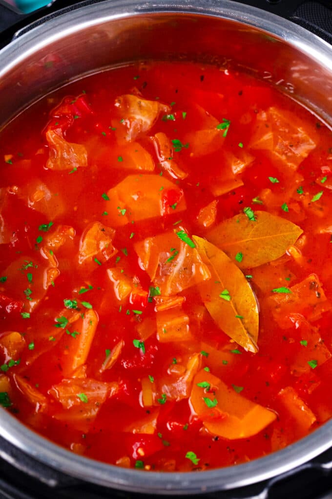 Instant Pot Cabbage Soup.